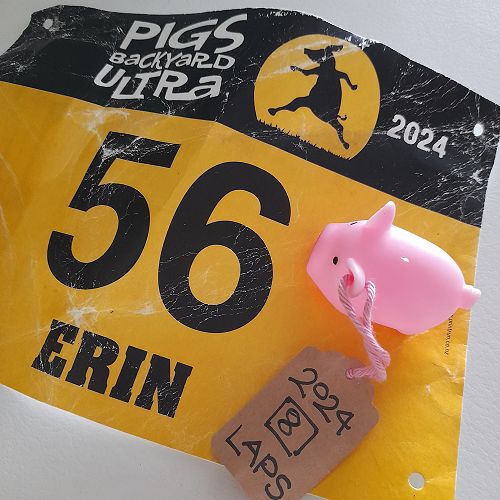Erin Prince competed in the Pigs Backyard Ultra