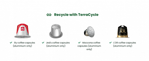 L'OR, Moccona, illy & Jed's Capsules Free Recycling Programme