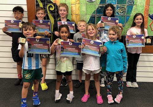 Principal's Award winners - end of term assembly