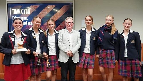 Dio Cricketers with Coach, Edgar Wilson