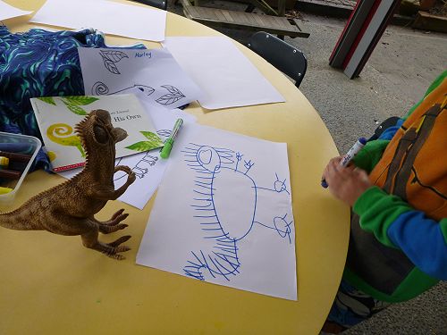 Practising our fine motor skills through art.