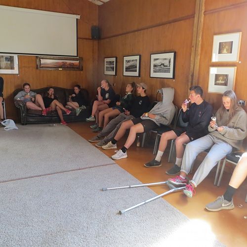 Ellie Duncan (and her family) kindly treated us to an ice-cream from their farm shop on the way home...