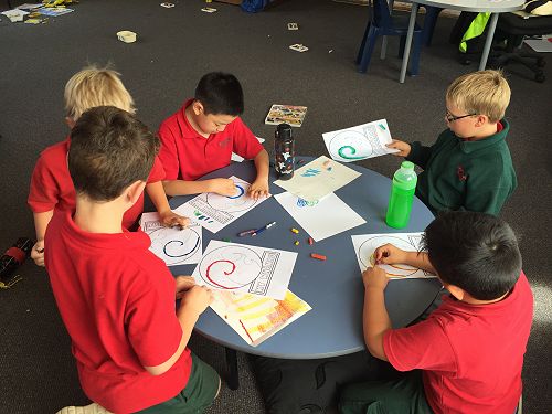 Learning to blend warm and cool colours with pastels