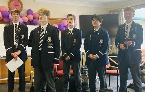 Year 13 students in the community