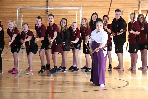 Japanese martial art Naginata