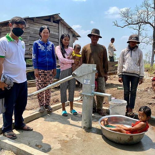 Opening of new bore at Tapour Village 