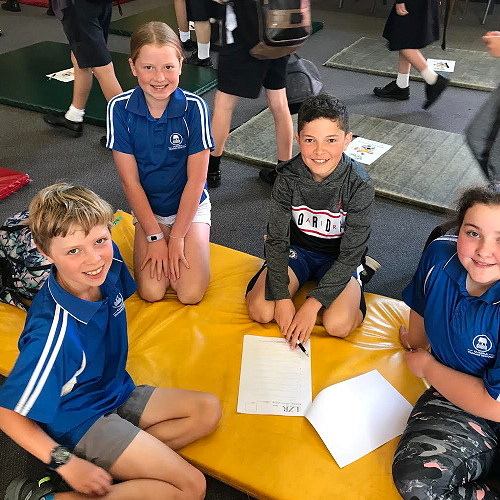 The Lit Quiz team at DNI