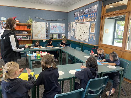 Years 0-3 making their creations.