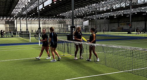 Camaraderie on the courts