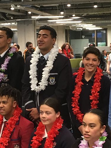 Logan and Ben at the awards ceremony
