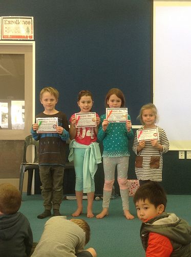 Principal awards for Hunter, Chloe, Mischa and Piper