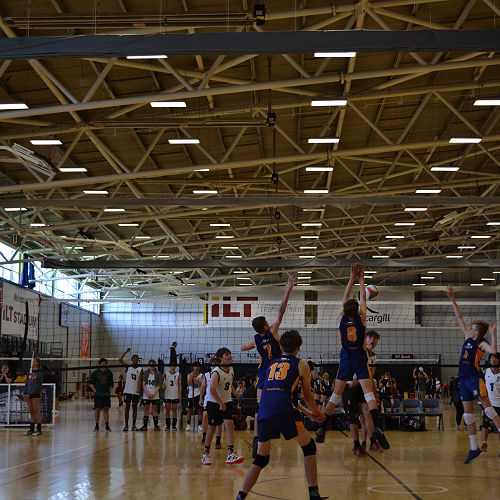 C Squad Volleyball Boys in Action