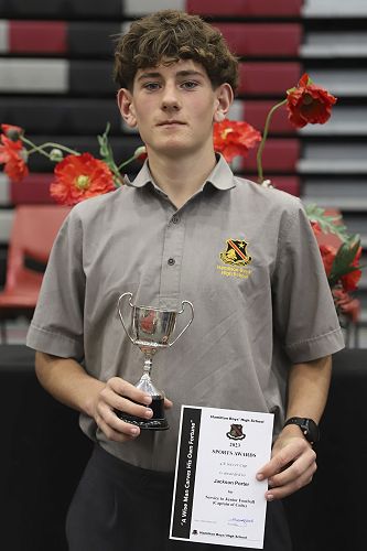 Service to Junior Football winner, Jackson Porter