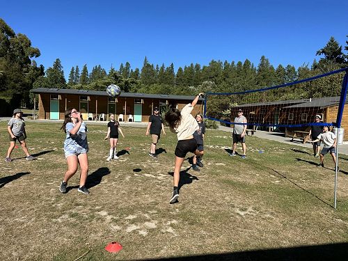 The volleyball was a fun free time activity! Not sure if the adults or kids enjoyed it more?