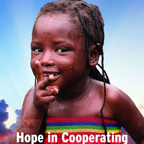 Cover for Tui Motu, Issue 258 April 2021. The little child is in an orphanage in a leper colony in Nigeria.