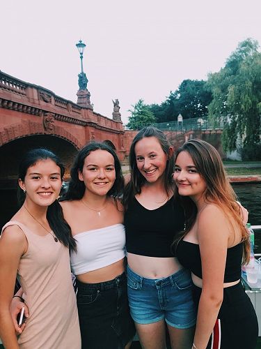 My friends and I on our final night - two from Costa Rica and one from the USA