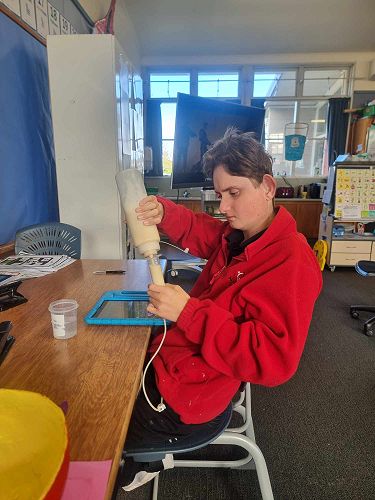 We are all incredibly proud of Owen for taking more responsibility for his own feeding. What a huge achievement!