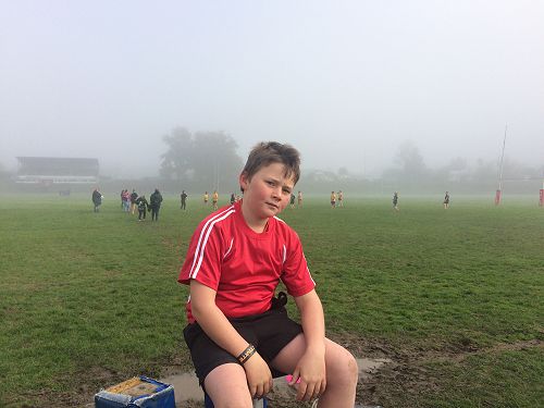 Having a break before the next game (Inter-schools Touch Tournament 2017)