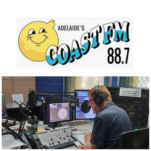 Rob working at Adelaide's 88.7 Coast FM