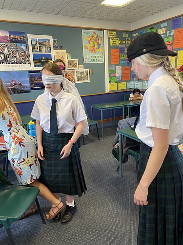 Mlle Gardiner getting in the way!