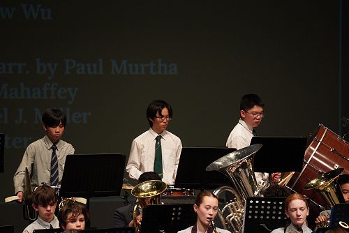 Junior Concert Band at the Aurora Festival