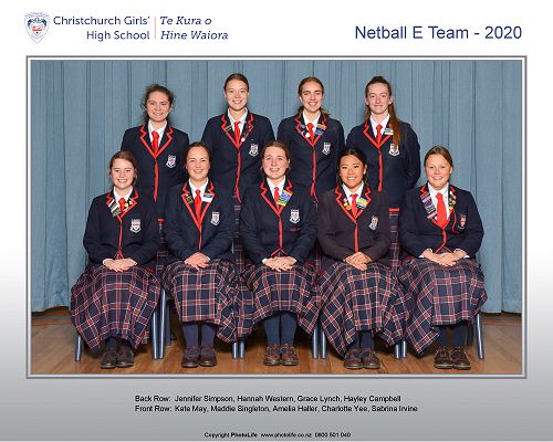 Netball E Team 2020
