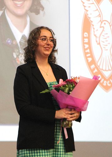 Zoe - recipient of a NZQA Outstanding Scholar Award