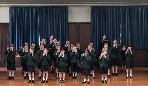 Junior kapa haka in action again