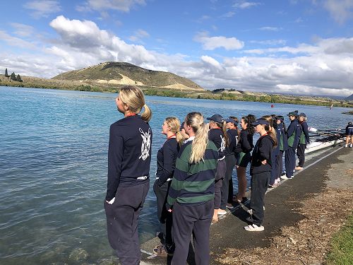 Supporting and cheering!