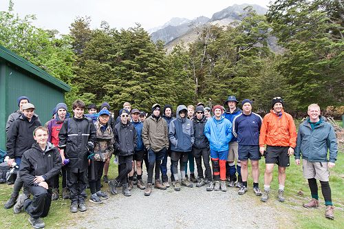 Year 10 Camp - 10MB before setting off up the South Temple.