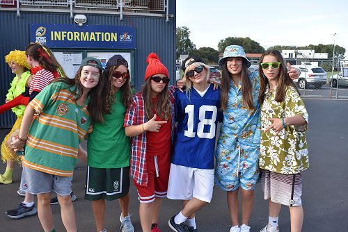 Year 12 Friends getting into the spirit