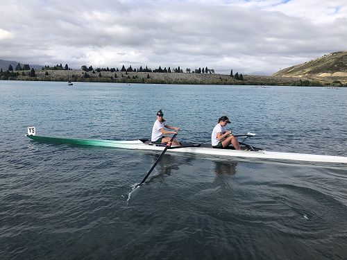 Under 17 Pair heading to the start