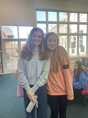 Ellen Riley and Jessica Flowers (Y10)