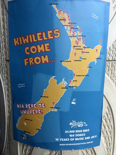 This map shows where all the uke groups came from to be in the 2016 Ukulele Festival.