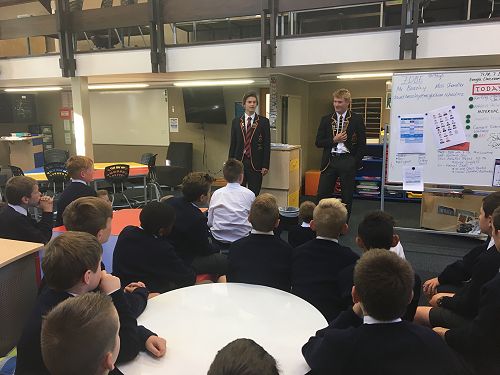 Year 7 Prefect Formtime with Billy Sheard and Archie Calder