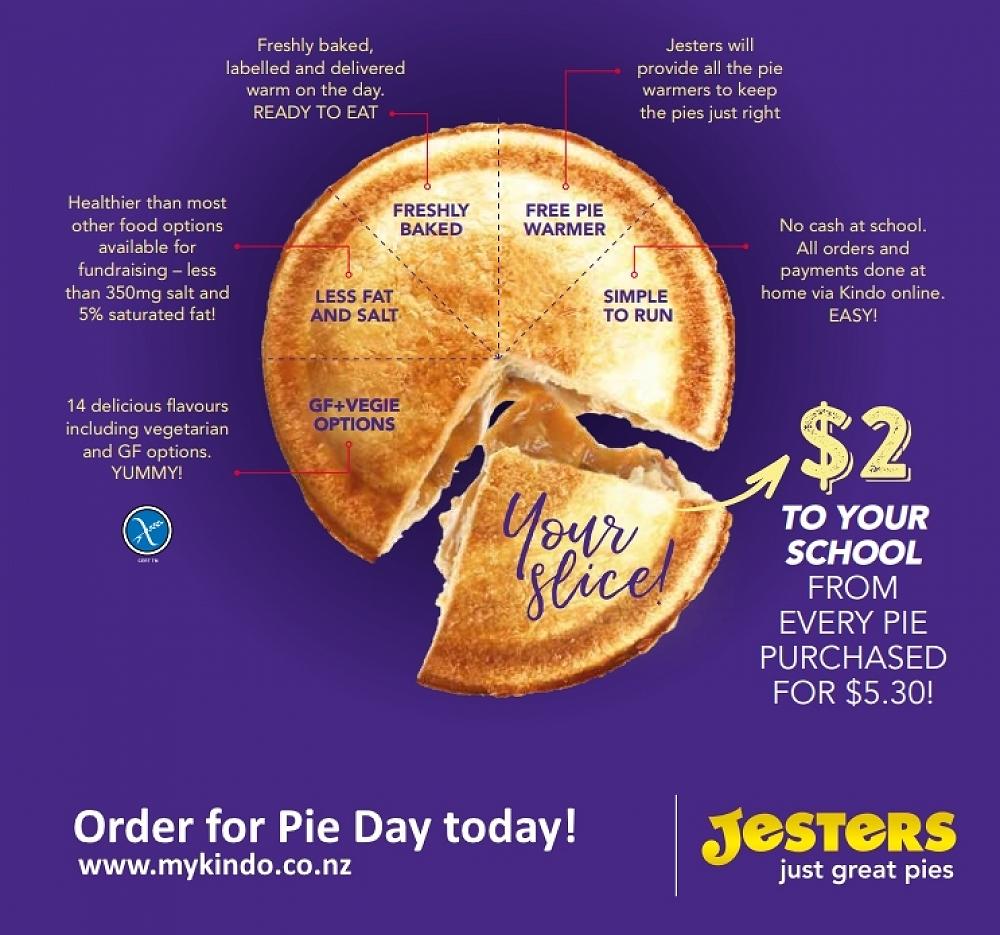 Jesters Pie Day Thursday 26 September. 😋 — Newsletter Term 3, Week 9
