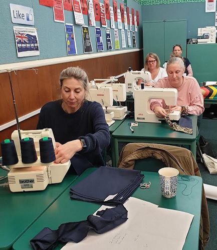 Helpers at Sewing Bee