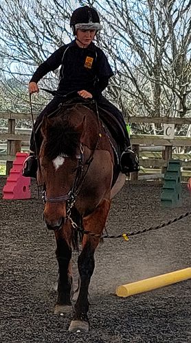 Joshua having fun at Riding for Disabled (RDA)