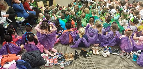 In the Green Room - before the production