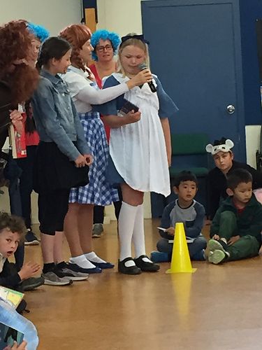 Elizabeth sharing which character she is and why. 