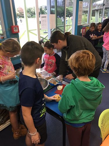 We all had an important part to play with making the stuffing.