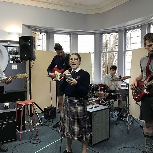One of the Year 10 Music bands