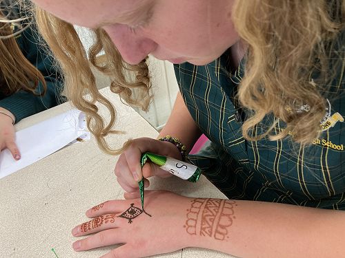 Henna Hand painting 