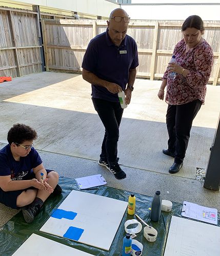 Julius, Floyd, Lyn, abstract art