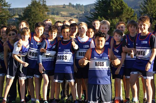 Ross House primary pupils prepare to race