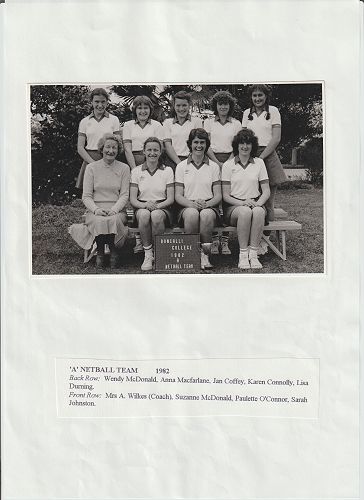 Netball A Team 1982