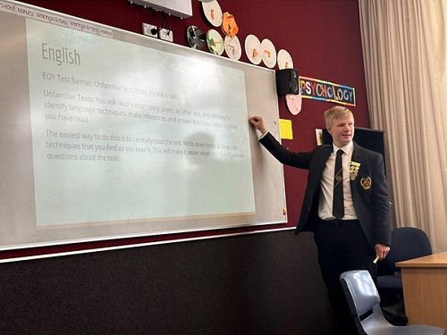 Samuel Priest explains the finer points of the English test