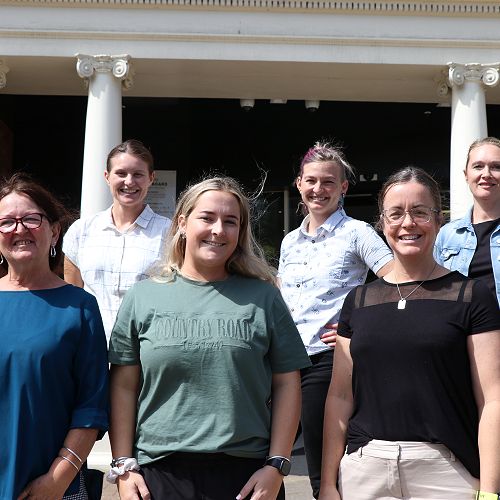 Front row L-R: Wendy Hayford, Kaitlin Feast, Lindsay Edmondson

Back row L-R: Alice Ravn, Teresa Allpress, Adaire Manners