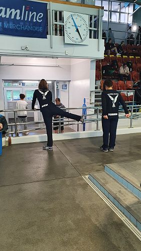 Warming up like true Professionals