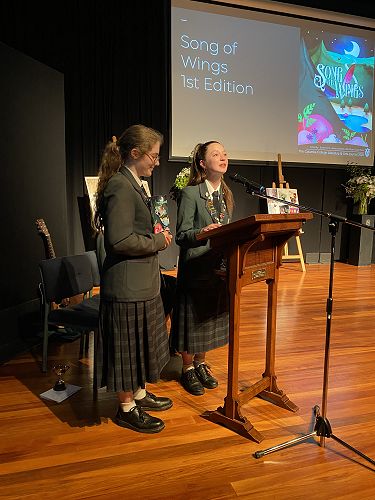 Miss Rita Close and Miss Grace Johnston (co-editors, 'Song of Wings')